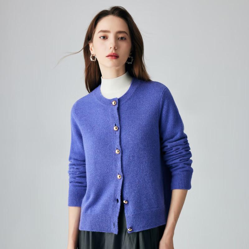 PALUOPO Women's Beaded Button Cashmere Cardigan Sweater