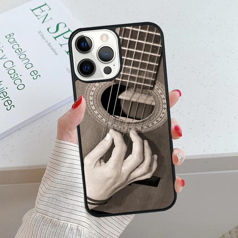 Guitar Bass Rock Strings Phone Case cover For iPhone 17 Air 15 16 16e 14 13 Pro Max Coque 12 11 Pro Max For Apple PLUS fundas