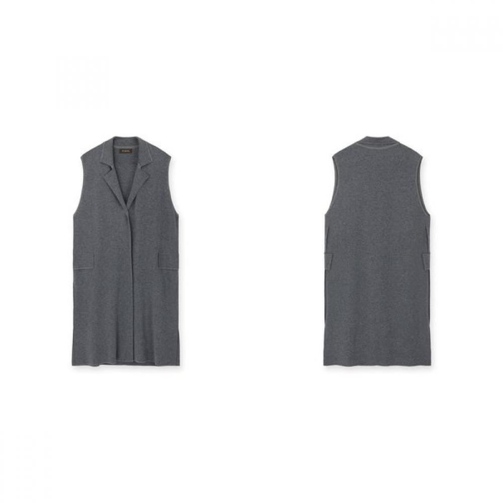 Furina Cash Touch Fine Wool Cotton Long Vest