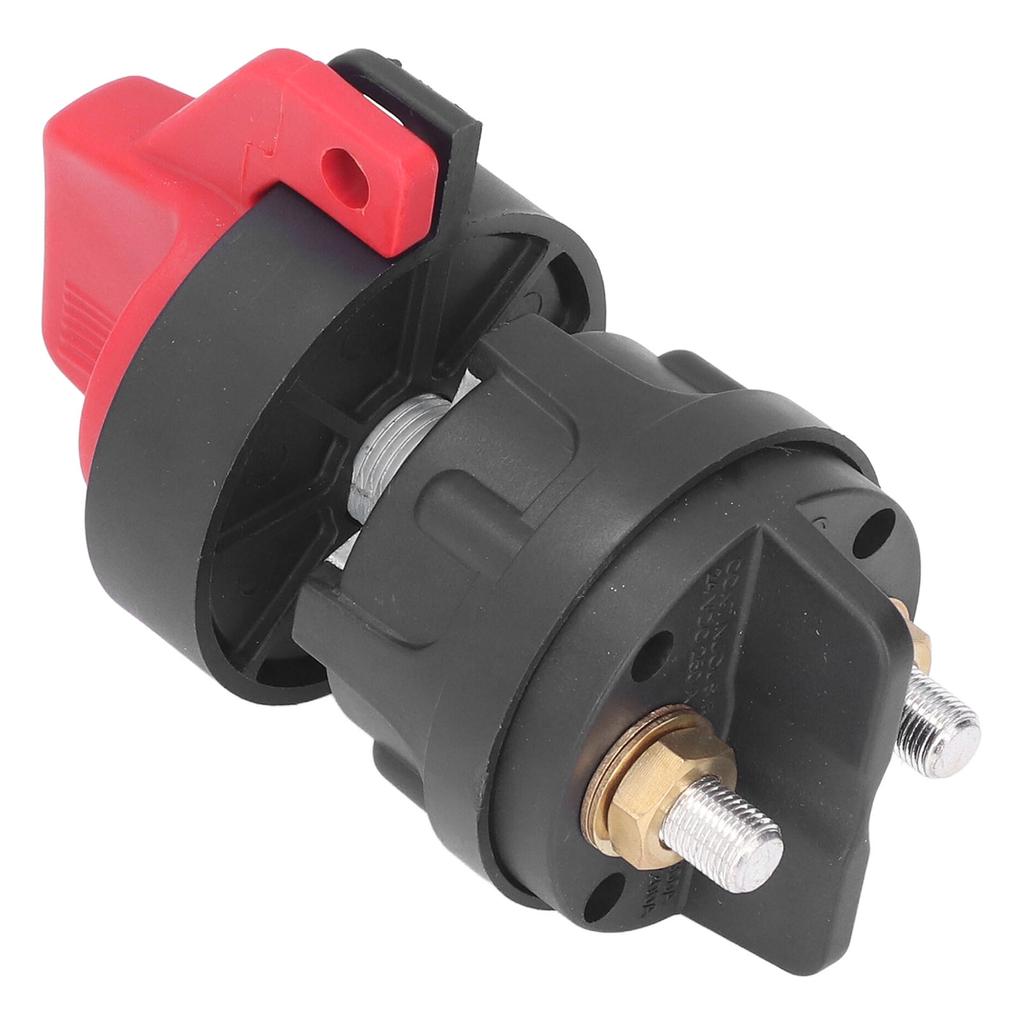 Battery Disconnect Switch Rotary Knob Type Power Cut 12V 300A Anticreep for Boat Car RV Yacht