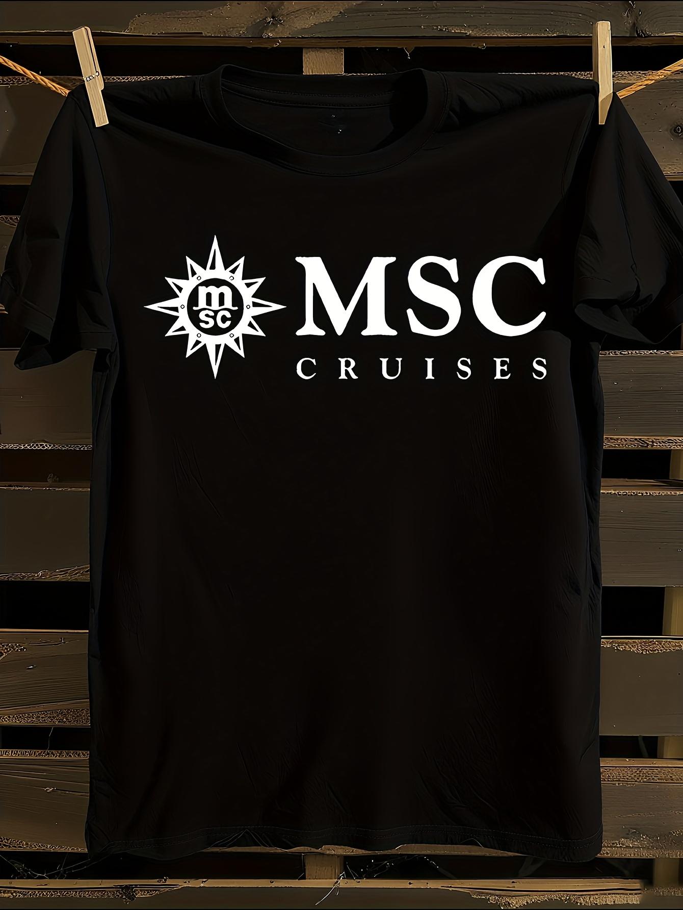 MSC Cruises Logo Slogan Printed 100% Cotton Tshirt L