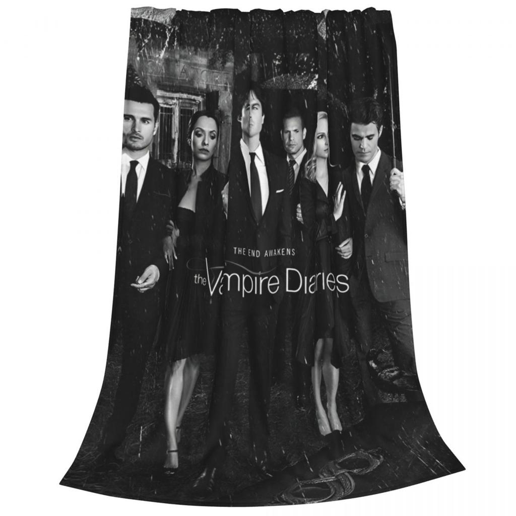 The Vampire Diaries Damon Salvatore Coperta Flanella Divertente Calda Coperte Plaid per Copriletto Primavera/Autunno