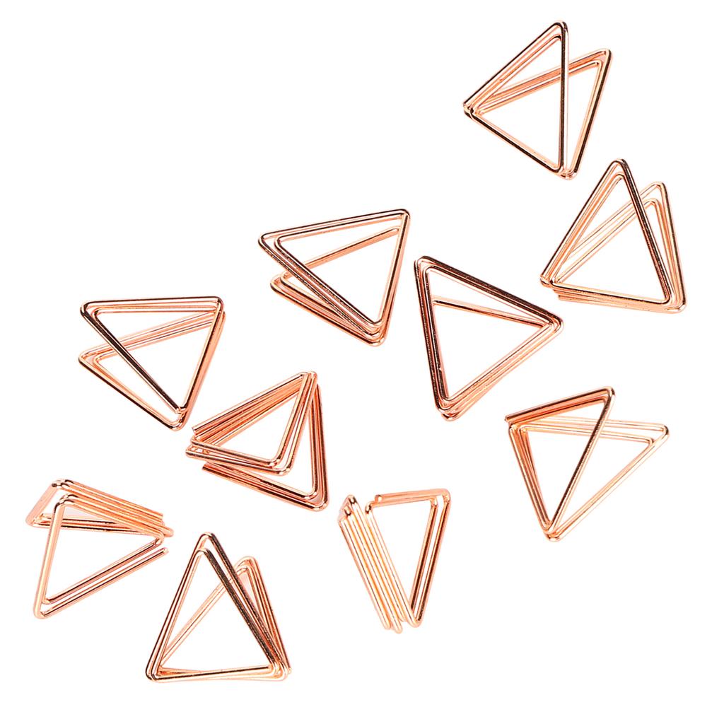 20PCS Mini Paperclip Iron Wire Triangle Portable Business Card Holder File Notebook Clip