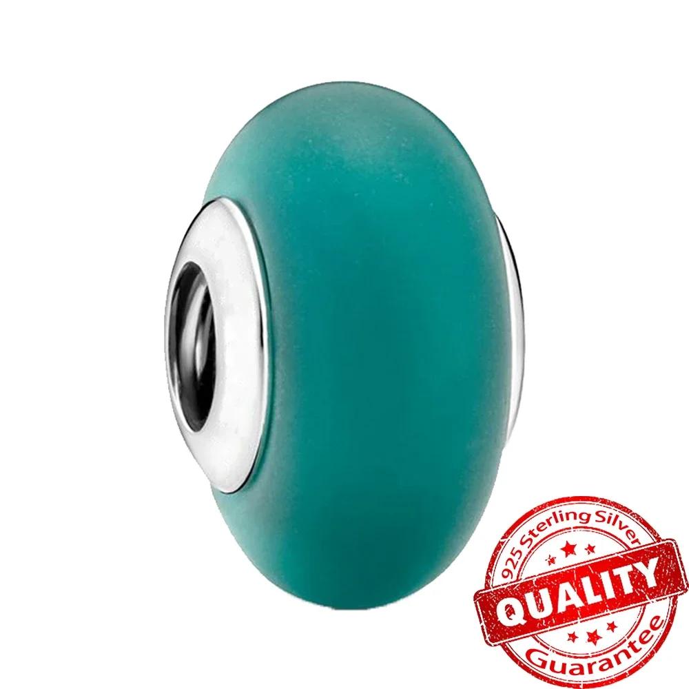 Copper Pink Flower Murano Glass Beads Charm Fit Original Bracelet Necklace Faceted Murano Diy Women Luxury Jewelry