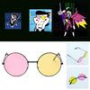 Spamton Plush Glasses Gaming Anime Peripheral Triangle Rune Cosplay Eyewear