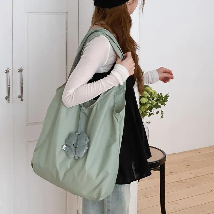Reusable Plush Bag (Keyring Eco Bag) - Clover