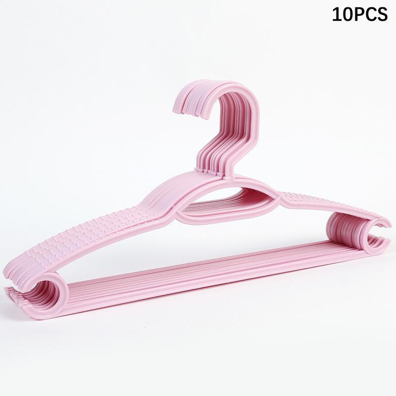 

10 шт. Бытовые пластиковые вешалки с противоскользящим покрытием, Многофункциональная бесшовная стойка для подвешивания и организации фиолетовый