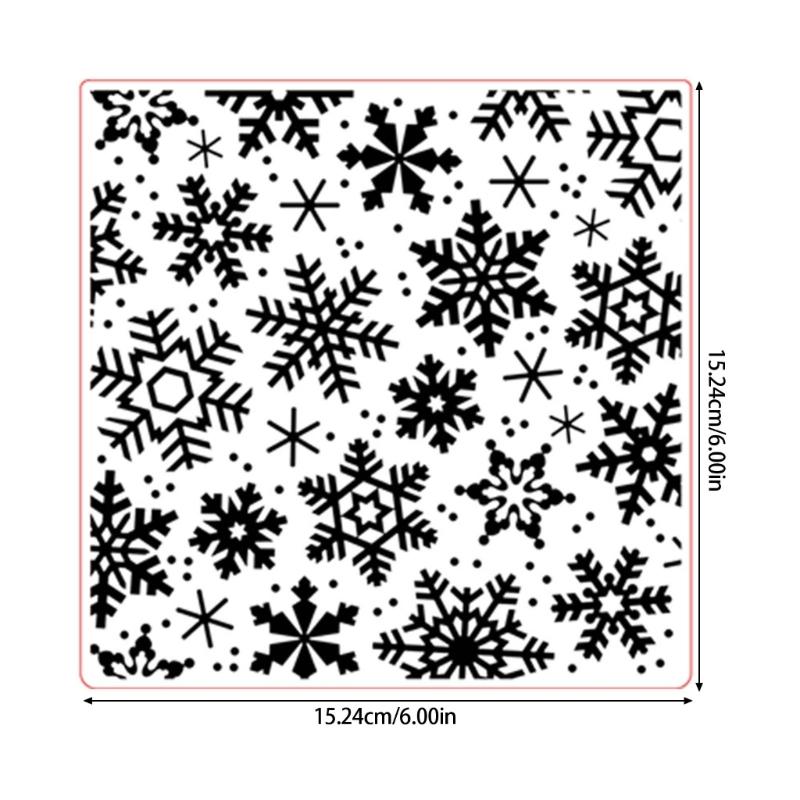 Paper Embossing Folder Snowflake Pattern Embossing Stencils Textured Scrapbooking Templates for Kid Craft Card Making