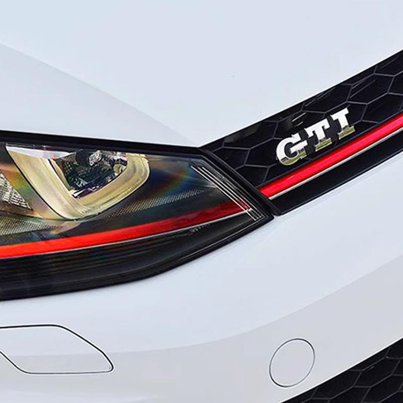 1Pc 3D Metal GTI Grill Emblem Car Front Hood Stickers For Sagitar Magotan Polo Santana Lavida Gran Lavida Lamando Golf