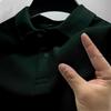 Men's 2024 Lapel Half-Sleeve Polo: Fashionable, Casual, Business-Ready T-Shirt