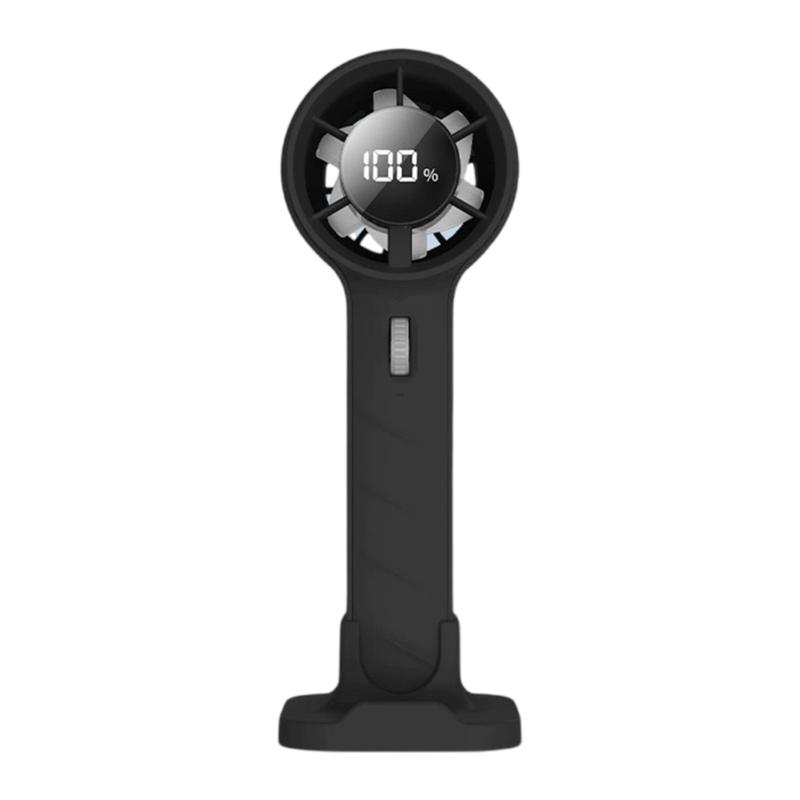 Handheld Fan 1-100 Speed Hand Fan Adjustable Mini Fan Rechargeable Fan with Digital Display for Travel Camping