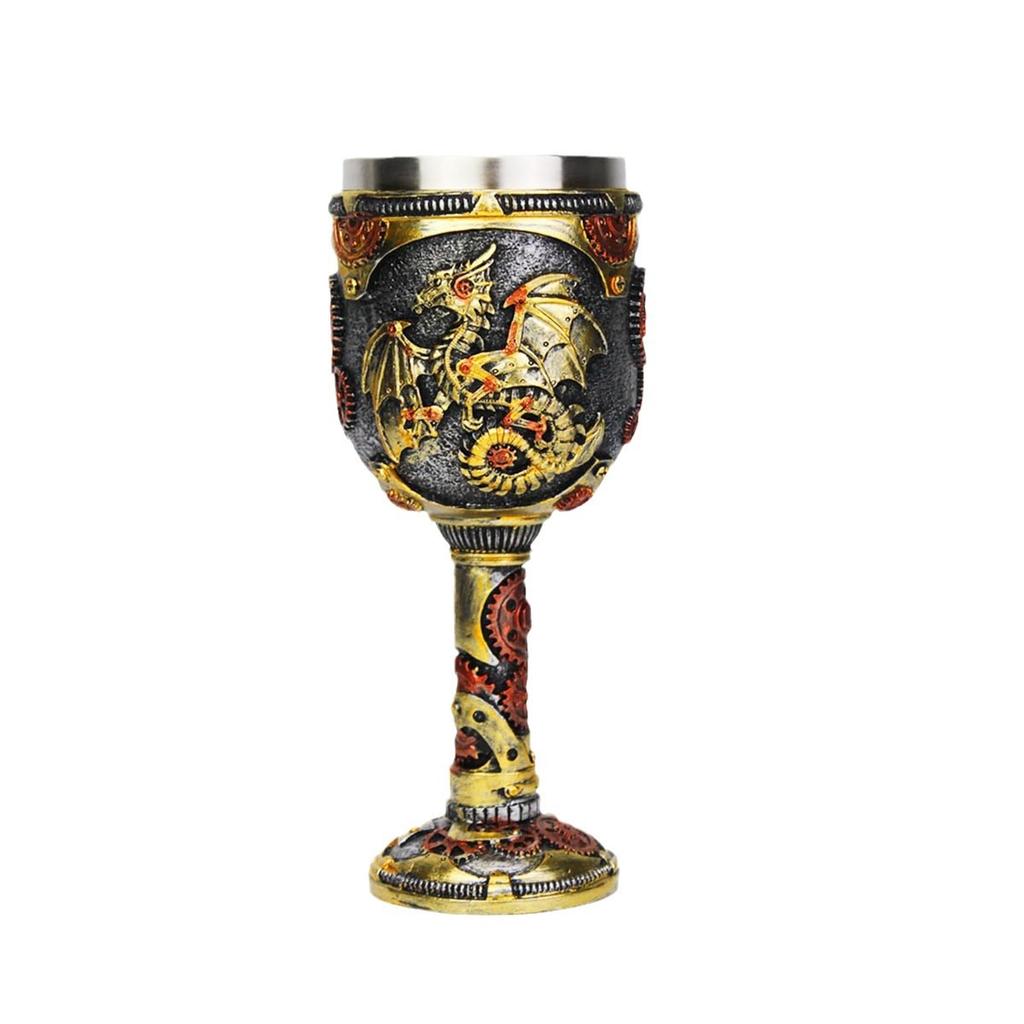 Creative Feilong Stainless Steel Mug Personalized Retro Drinking Cup Faucet Goblet