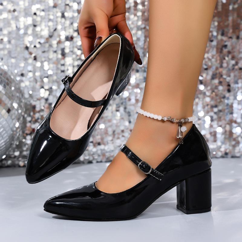 Fashion Designer Pointed Toe Women Heeled Shoes High Heels Shallow Fashion Pumps 2025 Autumn New Chunky Elegant Pumps Party Zapatillas