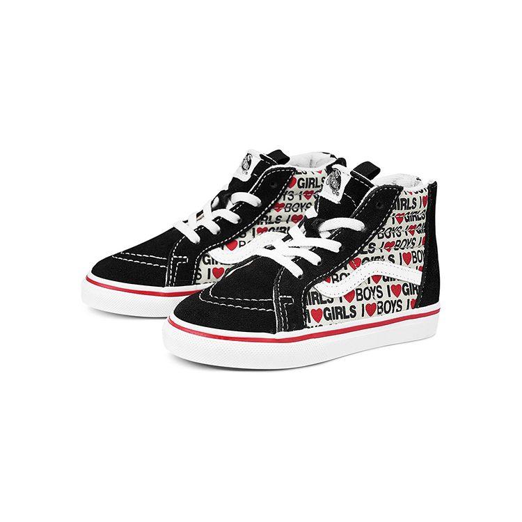 Vans Sk8-Hi Zip Toddler 'I Heart Print' VN0A4BV1WKU