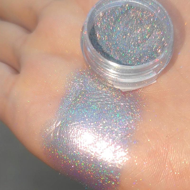 

Переливний хайлайтер-хамелеон Аврора: Градиєнтна пудра цукеркового кольору веселковий/синій