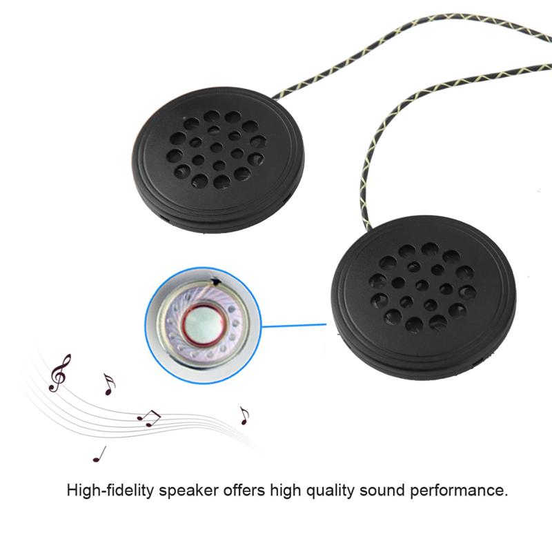 Helmet Headset For Motorcycle 3.5mm Jack 120cm Cable IOS Android Support Clear Communication For Riding