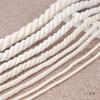 White Thick Three-Strand Cotton Rope for DIY Weaving, Decorative Binding, and Wear-Resistant Applications
