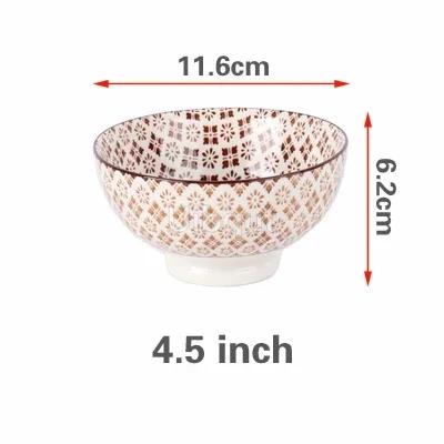 Japanese household ceramic rice bowl noodle soup dessert Korean ice bowl creative retro tableware hat bowl ceramic bowls