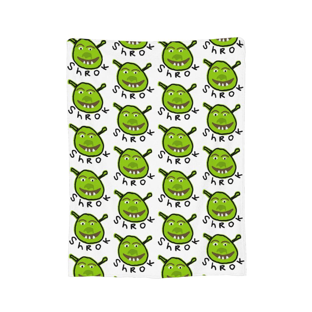 Funny  S-Shreks Pattern Blanket Cover  Plush Throw Blanket Summer Air Conditioning Decoration Ultra-Soft Warm Bedsprea,