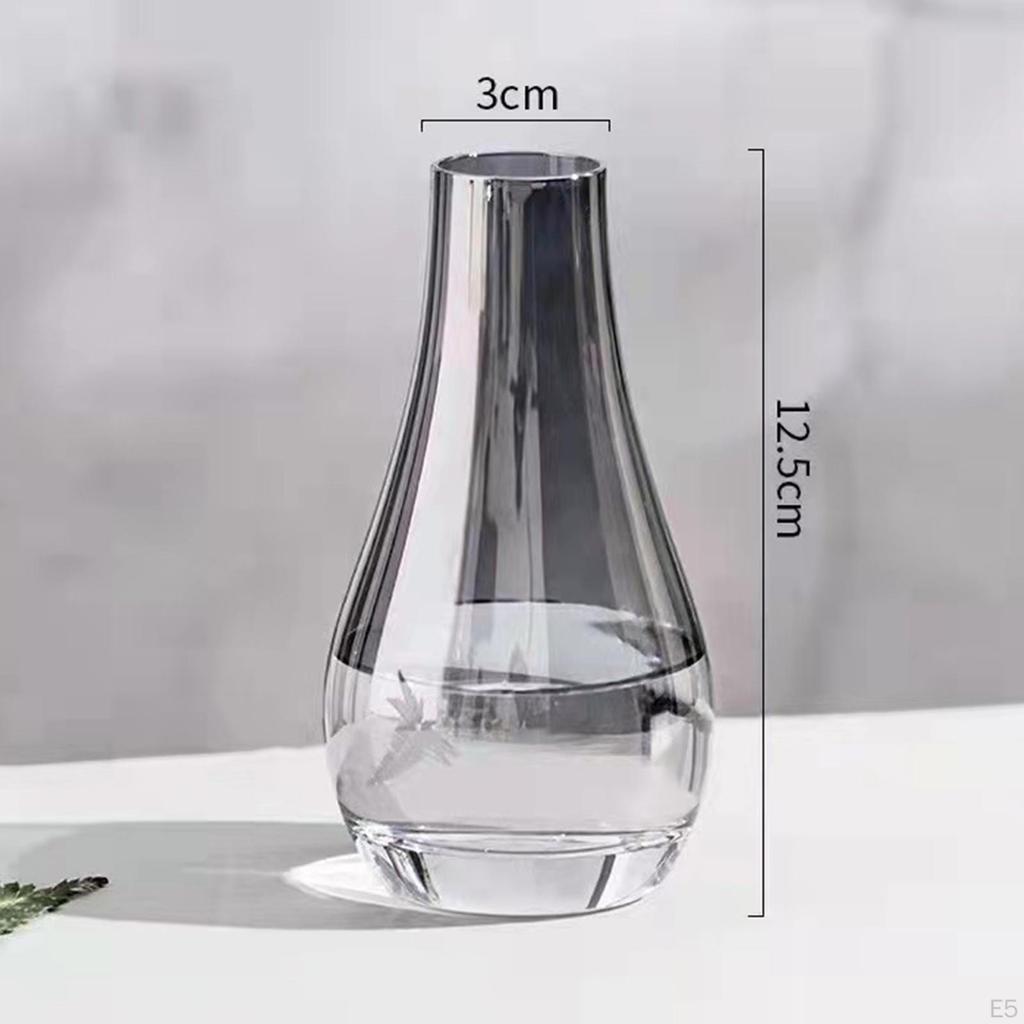 Bud Vases Glass Decor Creative Planter Pot Bottle Flower Vase Narrow Mouth