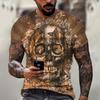 Summer Fashion Green Funny graphic t shirts Men Casual Hip Hop harajuku Printed Tees New Trend Creative Pattern Short Sleeve Top