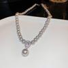 Simple long pearl necklace fashion ins design sense collarbone chain Y type personality temperament versatile item decoration