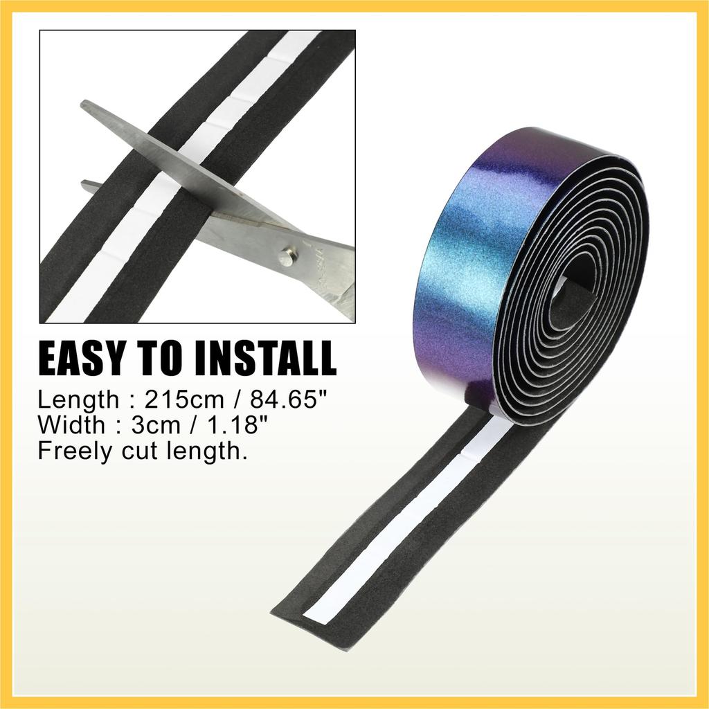 BULLSPANN Bicycle Grip Tape for Road Handlebar Tape with End 1 Bikes, Anti-Slip Plugs, Pair, Blue/Purple