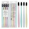 Homlly Charcoal Toothbrush w individual Cover (8pcs)