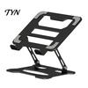 Heavy Duty Laptop Riser Foldable Stand for Desk, Portable Height Adjustable Computer Office Holder Holder, Ergonomic Ventilated Cooling
