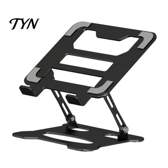 Heavy Duty Laptop Riser Foldable Stand for Desk, Portable Height Adjustable Computer Office Holder Holder, Ergonomic Ventilated Cooling