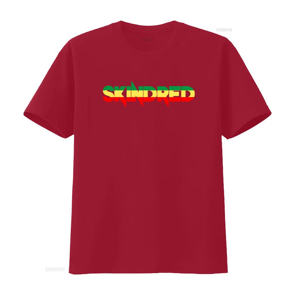 Skindred Rasta Logo T Shirt New Stylish and Perfect for Music Lovers Vintage Washed Casual Versatile Designer Clothes Graphic