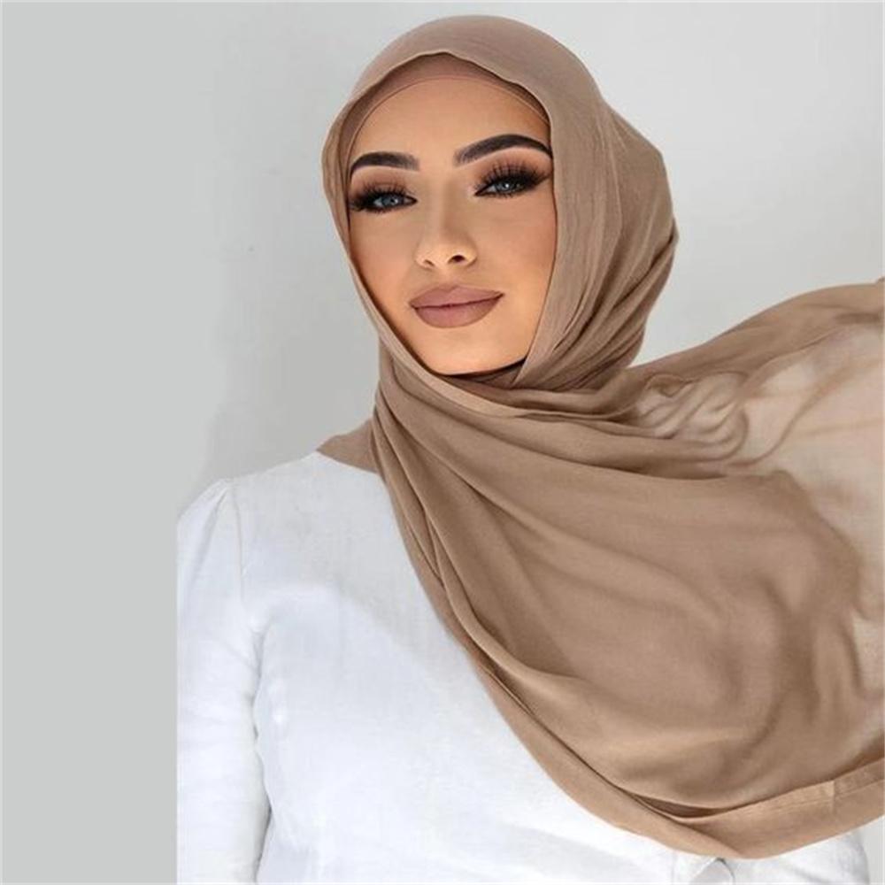 Yto Scarf Women's Modal Hijab Rayon Cotton Shawls Muslim Hijabs For Plain Scarf Big Size Headscarf Islamic Turban Headband