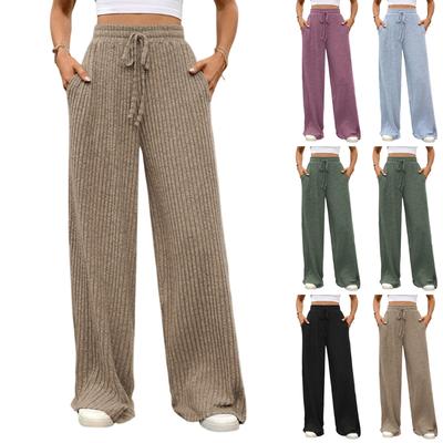 Women's Straight Pants Fashion Casual Pants Nine Point Harlan Pants