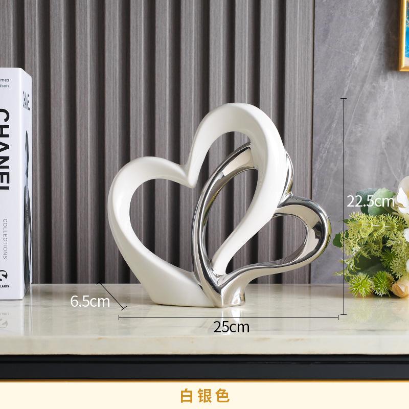 

Modern Love, Simple and Luxury Decoration, Living Room, foyer, wine cabinet, TV cabinet, high-end home gift decorations срібний