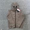 Trendy Autumn/Winter Unisex Round Lens Zipper Hoodie
