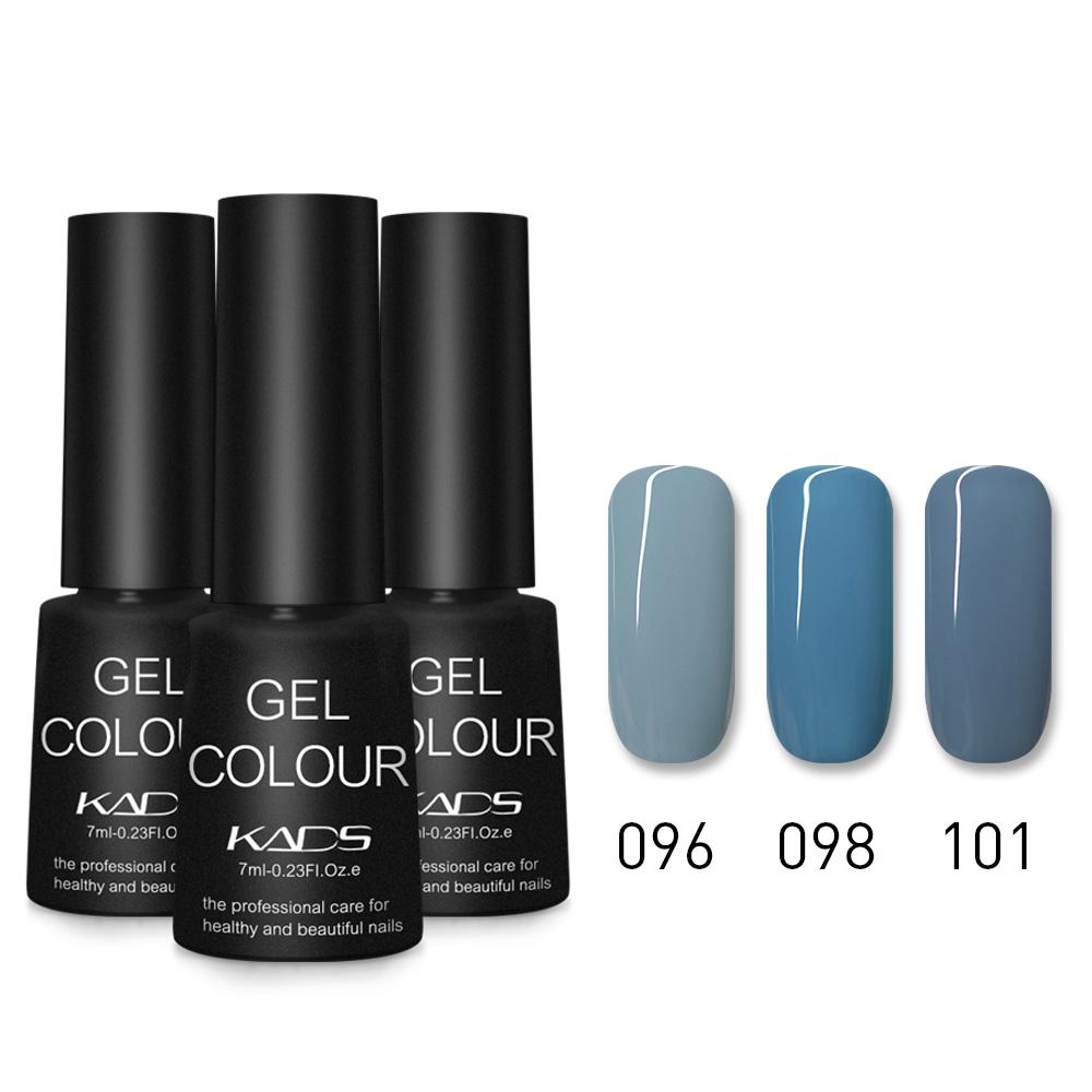 kads 3 buc/set Oja Gel de Unghii UV LED Soak Off Gel Lac de Unghii pentru Manichiură 7ml Semi Permanent Vernis Lac UV