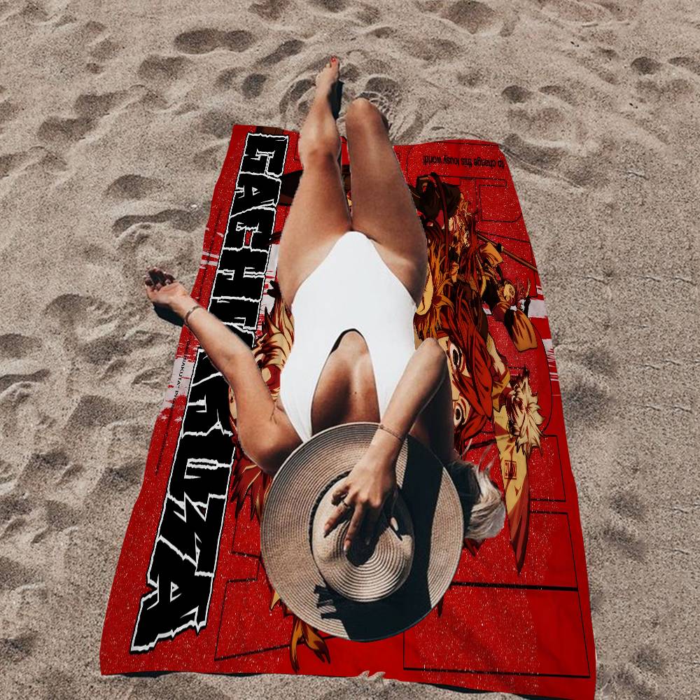 Popular Fantasy Anime G-Gachiakuta Beach Towel Colorful Bath Towels For Girl Microfiber Quick Dry Custom Sand Free Beach Yoga