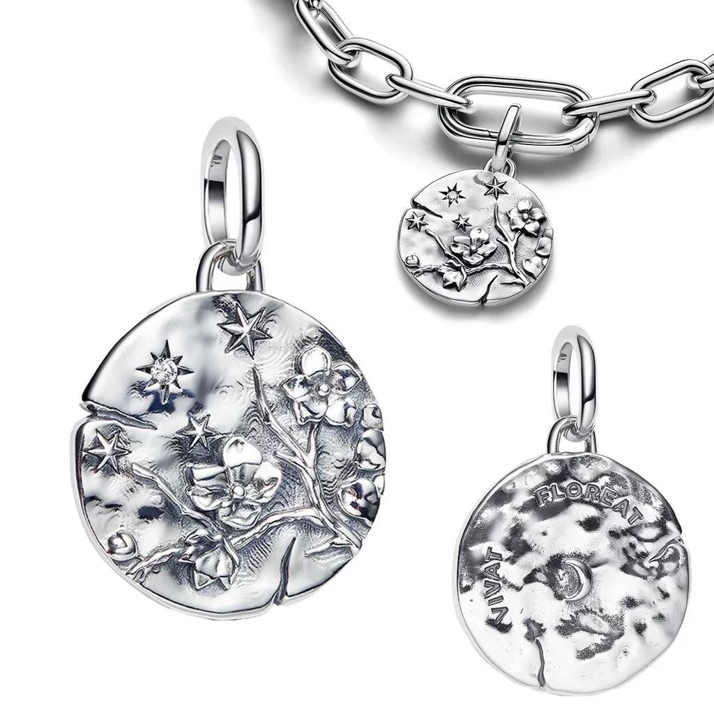 Authentische Kupfer Goldene Runde Anhänger Pferd Löwe Burg Perlen Armband Halsketten Damen Weihnachten Halloween DIY Geschenk