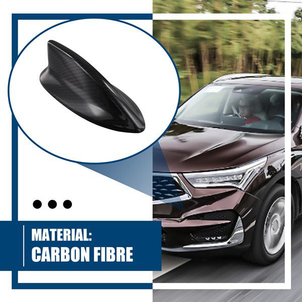 8A150-3S5-C110-M1: Genuine Carbon Fiber Shark Fin Antenna Sticker for Honda Acura