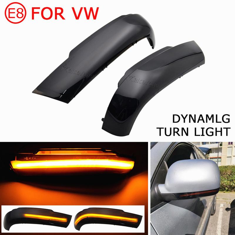 2X For Volkswagen VW Touareg 7L 2002 2003 2004 2005 2006 LED Dynamic Turn Signal Light Side Mirror Indicator Sequential Blinker