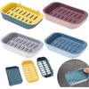 Soap Holder 4 Pieces Soap Shell Soap Box Dual Layer Self -empty Soap Shell Gift