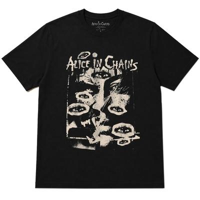 Alice In Chains T-Shirt All Eyes Band Neu Schwarz Offiziell
