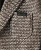 Panicale Brown Wool Blend Knit Jacket