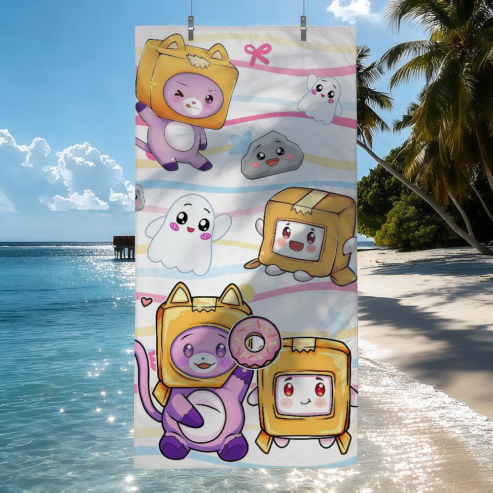 Cartoon L-Lankyboxes-S Towel Quick Drying Beach Towels Are Suitable For Swimming Pools Camping Yoga And The Gym