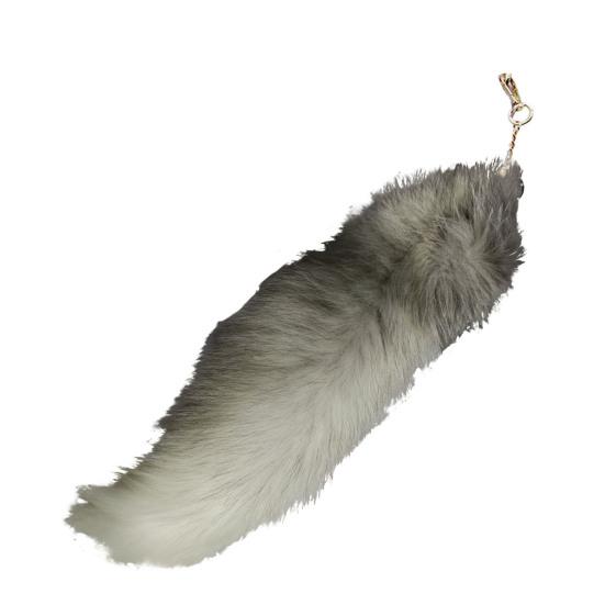 Extra velká falešná klíčenka Fox Tail Velká imitace Fox Tail Přívěsek na klíče Ozdoba Snadné připevnění k taškám Batohy Cosplay doplněk
