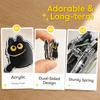 8pcs Fresh Keeping Black Cat Bag Clips Moisture-proof Kitchen Seal Clips  Seasoning Bags