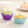 Backbecher, wiederverwendbare Cupcake-Förmchen aus Silikon, antihaftbeschichtet, hitzebeständig, Kuchenform