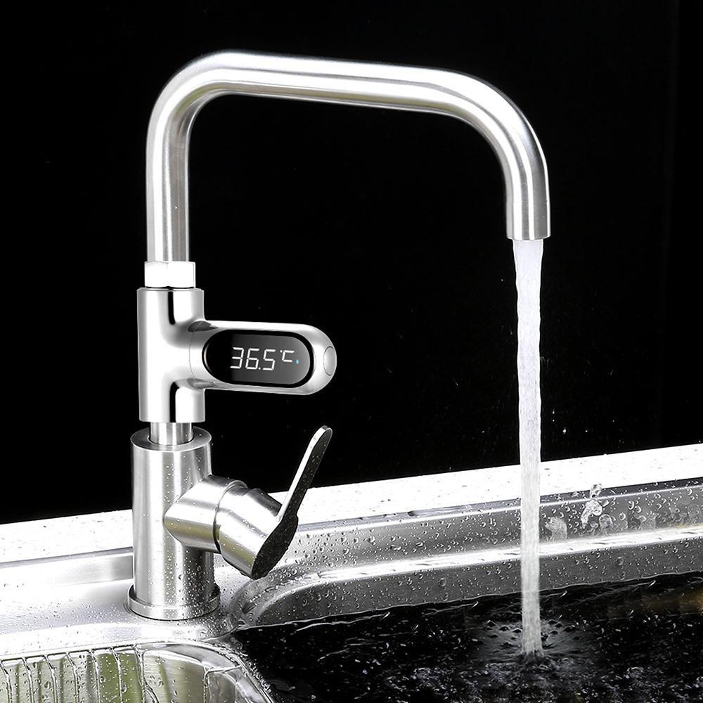 LED Display Water Meter Digital Shower Thermometer Bath Temperature Monitor High Accuracy Shower Bathroom Accessory