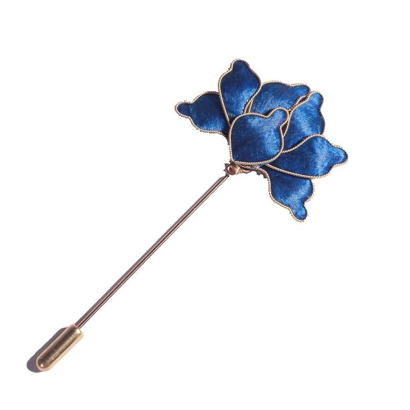 Classical Daily Versatile Accessories Intangible Cultural Heritage Handmade Silk Edelweiss Premium Sense Simple Brooch Jewelry