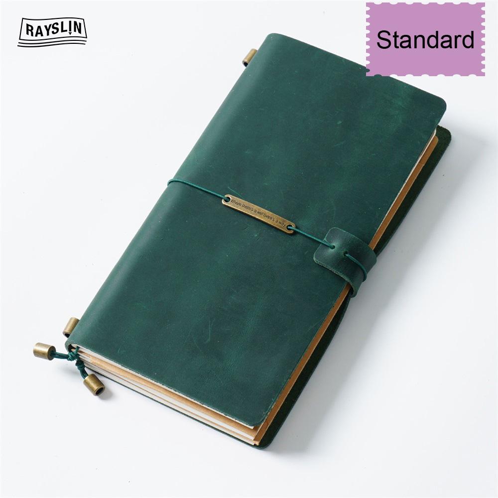 7 Farben 4 Größen Reisetagebuch Echtes Leder Cover Handgefertigtes Notizbuch DIY A5 Tagebuch Büro Schule Notizbuch Kostenlose Namensprägung